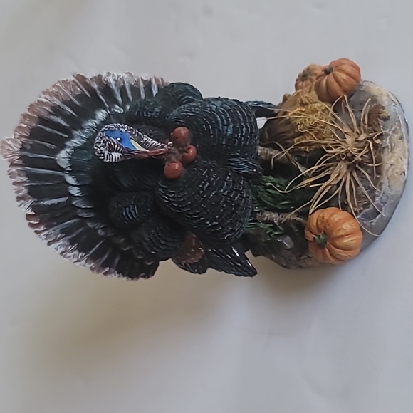 Country Farm Couple Bareroot  Thanksgiving Turkey Decor - Picture 3 of 11